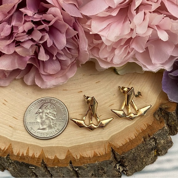 Geometric Punk Double Stud Earrings - Picture 16 of 16